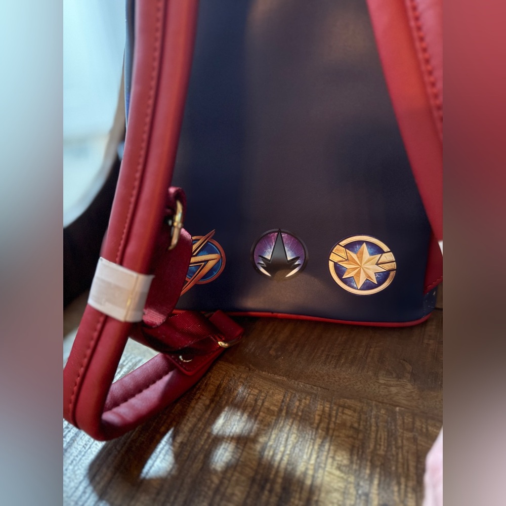 NWT Loungefly Marvel The Marvels Characters Mini Backpack - Picture 8 of 12